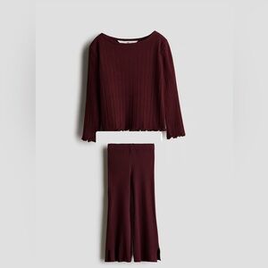 Brand New Flared Rib Shirt and Pants